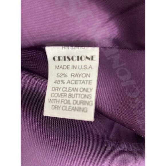 Vintage Criscione New York Blazer Bejeweled Nineties 1990s Black - Size Medium - Picture 12 of 12